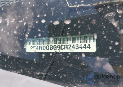 2012 Dodge Grand Caravan Se/Avp из США, поврежденный, VIN 2C4RDGBG9CR243444